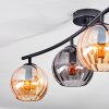 Koyoto Plafonnier, Boule lumineuse Ambre, Fumé, 4 lumières