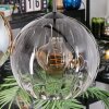 Koyoto Suspension, Boule lumineuse, Suspension Ambre, Clair, Fumé, 4 lumières