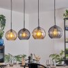 Koyoto Suspension, Boule lumineuse, Suspension Ambre, Fumé, 4 lumières