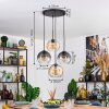 Koyoto Suspension, Boule lumineuse, Suspension Ambre, Clair, Fumé, 4 lumières