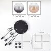Koyoto Suspension, Boule lumineuse, Suspension Ambre, Clair, Fumé, 4 lumières