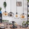 Koyoto Suspension, Boule lumineuse, Suspension Ambre, Clair, Fumé, 4 lumières