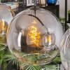 Koyoto Suspension, Boule lumineuse, Suspension Ambre, Clair, Fumé, 4 lumières