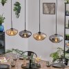 Mertola Suspension, Suspension Ambre, Fumé, 4 lumières