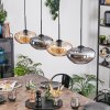 Mertola Suspension, Suspension Ambre, Fumé, 4 lumières