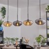 Mertola Suspension, Suspension Ambre, Fumé, 4 lumières