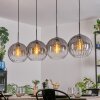 Koyoto Suspension, Boule lumineuse, Suspension Clair, Fumé, 4 lumières