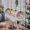 Koyoto Suspension, Boule lumineuse, Suspension Ambre, Clair, Fumé, 4 lumières