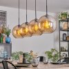 Koyoto Suspension, Boule lumineuse, Suspension Ambre, 4 lumières