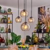 Koyoto Suspension, Boule lumineuse, Suspension Ambre, Clair, 4 lumières