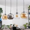Koyoto Suspension, Boule lumineuse, Suspension Ambre, Clair, Fumé, 4 lumières
