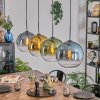 Koyoto Suspension, Boule lumineuse, Suspension Bleu, Or, Vert, Clair, 4 lumières
