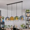 Koyoto Suspension, Boule lumineuse, Suspension Bleu, Or, Vert, Clair, 4 lumières