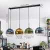 Koyoto Suspension, Boule lumineuse, Suspension Bleu, Or, Vert, Clair, 4 lumières