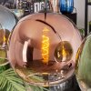 Koyoto Suspension, Boule lumineuse, Suspension Bleu, Vert, Clair, Cuivré, 4 lumières