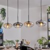 Mertola Suspension, Suspension Ambre, Clair, Fumé, 4 lumières