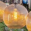 Koyoto Suspension, Boule lumineuse, Suspension Ambre, 4 lumières