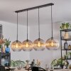Koyoto Suspension, Boule lumineuse, Suspension Ambre, Clair, 4 lumières