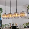 Koyoto Suspension, Boule lumineuse, Suspension Ambre, Clair, 4 lumières