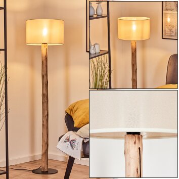 Bassagoda Lampadaire Écru, Noir, 1 lumière