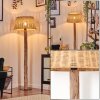 Cavaca Lampadaire Écru, Noir, 1 lumière