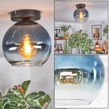 Koyoto Plafonnier, Boule lumineuse 20 cm Bleu, Clair, 1 lumière