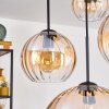 Koyoto Suspension, Boule lumineuse, Suspension 30 cm Ambre, Clair, 4 lumières