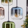 Lauden Suspension, Boule lumineuse, Suspension Bleu, Vert, Clair, Cuivré, 4 lumières