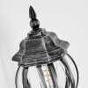 Lentua Lampe murale d´extérieur, Applique murale Noir, Argenté, 1 lumière