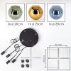 Koyoto Suspension, Boule lumineuse, Suspension Bleu, Or, Vert, 4 lumières