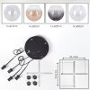 Koyoto Suspension, Boule lumineuse, Suspension Ambre, Clair, Fumé, 4 lumières