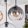 Koyoto Suspension, Boule lumineuse, Suspension Ambre, Clair, Fumé, 4 lumières