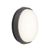 Lampe murale d'extérieur AEG Letan Round LED Anthracite, Blanc, 1 lumière