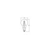 Luminaires Osram E14 LED 1.5 Watt blanc chaud 136 Lumen