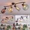 Velaris Plafonnier, Boule lumineuse Noir, 4 lumières