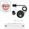 Koyoto Suspension, Boule lumineuse, Suspension Clair, Cuivré, 1 lumière