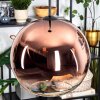 Koyoto Suspension, Boule lumineuse, Suspension Clair, Cuivré, 1 lumière