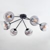 Koyoto Plafonnier, Boule lumineuse 77.5 cm Clair, Fumé, 6 lumières