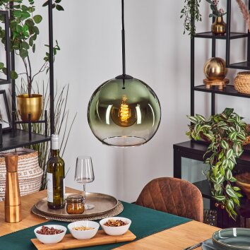 Koyoto Suspension, Boule lumineuse, Suspension 25 cm Vert, Clair, 1 lumière