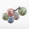 Chehalis Plafonnier, Boule lumineuse Bleu, Vert, Cuivré, Fumé, 5 lumières