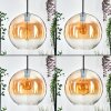 Koyoto Suspension, Boule lumineuse, Suspension 30 cm Ambre, Clair, 1 lumière