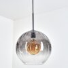 Koyoto Suspension, Boule lumineuse, Suspension 30 cm Clair, Fumé, 1 lumière