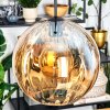Koyoto Suspension, Boule lumineuse, Suspension Ambre, 1 lumière
