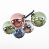 Chehalis Plafonnier, Boule lumineuse Bleu, Chrome, Vert, Cuivré, Fumé, 5 lumières