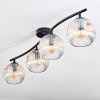 Ripoll Plafonnier, Boule lumineuse Ambre, Clair, 4 lumières