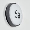 Duril Lampe murale d´extérieur, Numéro de maison lumineux, Applique murale LED Anthracite, 1 lumière