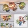 Chehalis Plafonnier, Boule lumineuse Bleu, Chrome, Vert, Clair, Cuivré, Fumé, 5 lumières