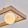 Zanin Suspension, Suspension Écru, Noir, 4 lumières