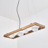 Zanin Suspension, Suspension Écru, Noir, 4 lumières