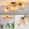 Koyoto Plafonnier, Boule lumineuse Ambre, Clair, 4 lumières